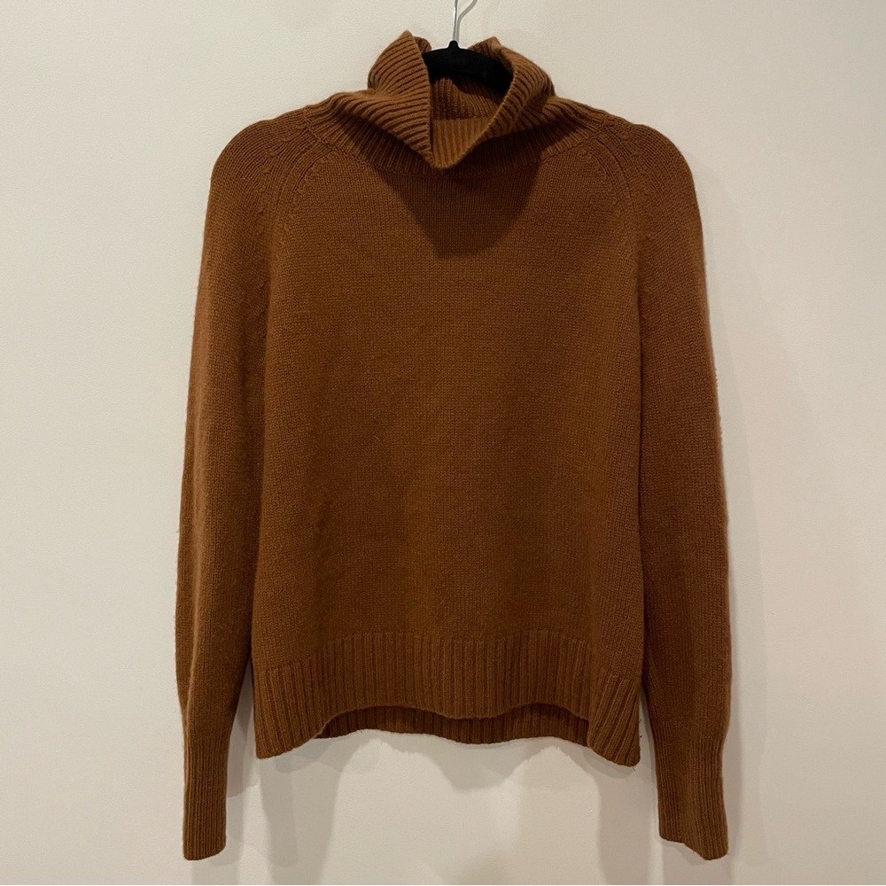 Nili Lotan Lanie Cashmere Sweater in Chestnut Brown Small - Picture 2 of 5